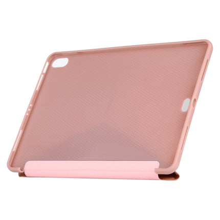 Funda de cuero con textura de mijo y silicona de cobertura total con soporte plegable múltiple para iPad Air (2020) de 10,9 pulgadas, para iPad Air (2020) de 10,9 pulgadas