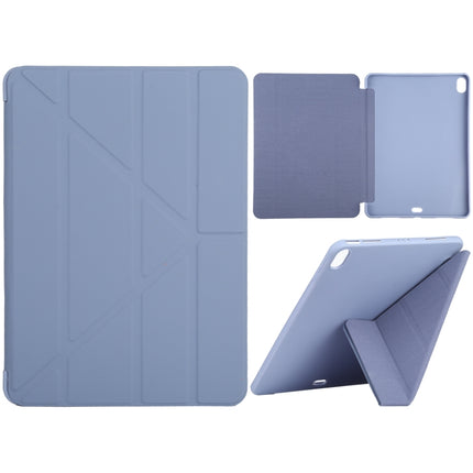 Funda de cuero con textura de mijo y silicona de cobertura total con soporte plegable múltiple para iPad Air (2020) de 10,9 pulgadas, para iPad Air (2020) de 10,9 pulgadas