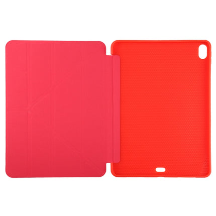 Millet Texture PU+ Silicone Full Coverage Leather Case with Multi-folding Holder for iPad Air (2020) 10.9 inch, For iPad Air (2020) 10.9 inch