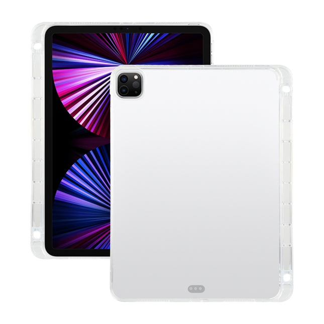 Para iPad Pro 11 2022/2021 Funda protectora anticaídas de silicona TPU transparente con ranura para bolígrafo, para iPad Pro 11 2022/2021