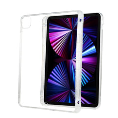 For iPad Pro 11 2022 / 2021 Transparent All-inclusive TPU Silicone Anti-drop Protective Tablet Case with Pen Slot, For iPad Pro 11 2022 / 2021