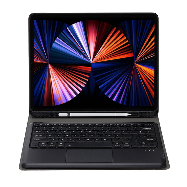 A12B-A Ultra-thin ABS Detachable Bluetooth Keyboard Tablet Case with Touchpad & Pen Slot & Holder for iPad Air 13 2024 / 2025 / Pro 12.9 2021