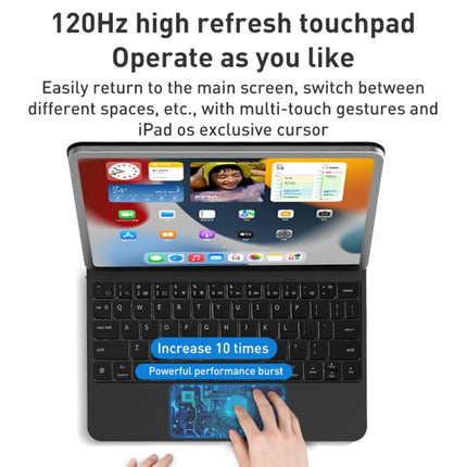 T89 Magic Suspended Bluetooth-Tastatur-Lederhülle für iPad Pro 11 2022 / 2021 / 2020 / 2018, für iPad Pro 12.9 2022 / 2021 / 2020 / 2018