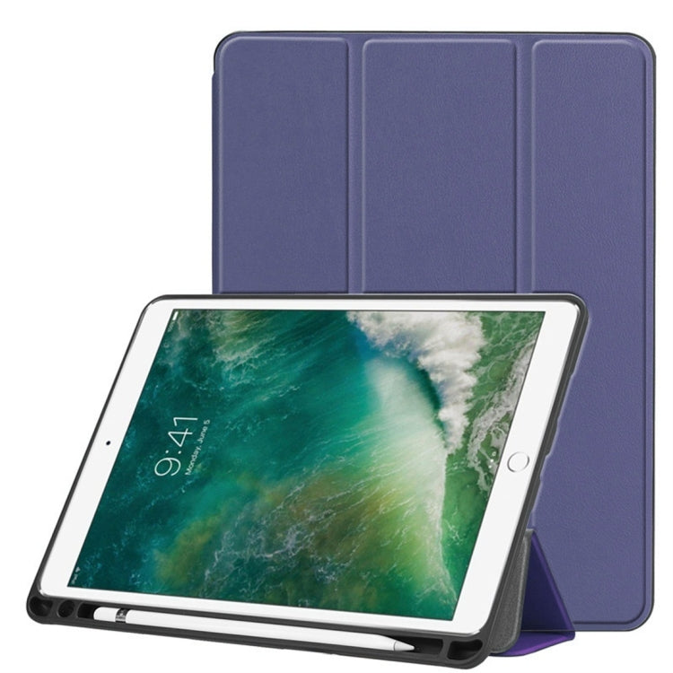 Custer Texture Horizontal Flip Leather Case for iPad Pro 10.5 Inch / iPad Air (2019), with Three-folding Holder & Pen Slot, For iPad Pro 10.5 Inch / iPad Air (2019), iPad Pro 10.5 Inch / iPad Air (2019)