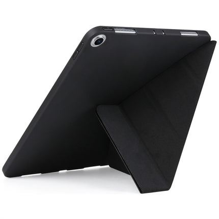 Funda de piel sintética con textura de mijo y gel de sílice de cobertura total para iPad Air (2019) / iPad Pro de 10,5 pulgadas, con soporte plegable múltiple, para iPad Air (2019)