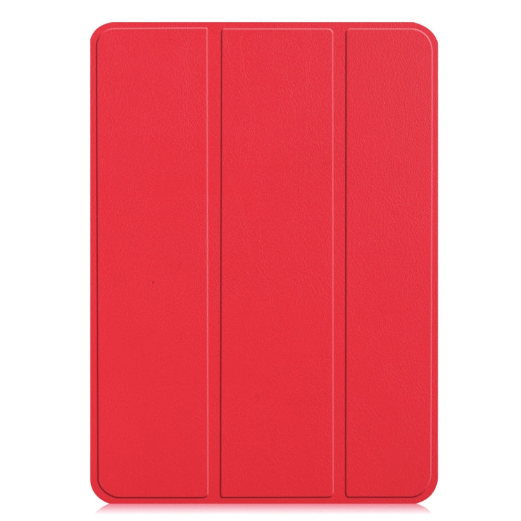 Custer Texture Horizontal Flip PU-Lederhülle für iPad Air 13 2024 / iPad Pro 12,9 Zoll (2018), mit dreifach klappbarer Halterung und Schlaf-/Weckfunktion, für iPad Air 13 2024 / iPad Pro 12,9 Zoll (2018)