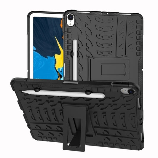 Tire Texture TPU+PC Shockproof Case for iPad Pro 11 inch (2018), with Holder & Pen Slot, For iPad Pro 11 inch (2018)