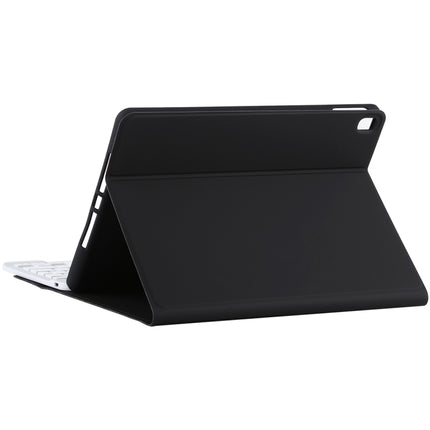 TG11B Detachable Bluetooth White Keyboard + Microfiber Leather Tablet Case for iPad Pro 11 inch (2020), with Pen Slot & Holder, White Keyboard