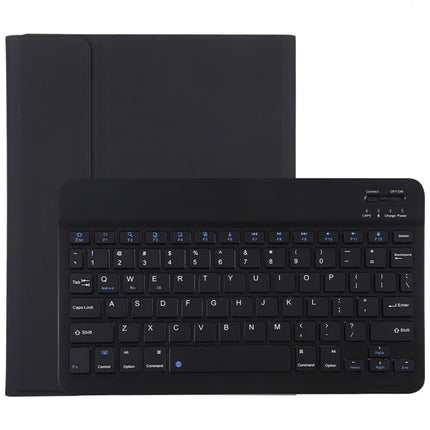 TG11B Detachable Bluetooth Black Keyboard + Microfiber Leather Tablet Case for iPad Pro 11 inch (2020), with Pen Slot & Holder, Black Keyboard
