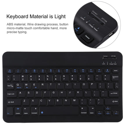 TG11B Detachable Bluetooth Black Keyboard + Microfiber Leather Tablet Case for iPad Pro 11 inch (2020), with Pen Slot & Holder, Black Keyboard