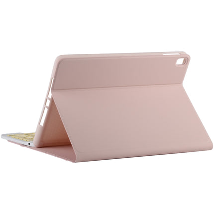 TG11B Detachable Bluetooth Yellow Keyboard + Microfiber Leather Tablet Case for iPad Pro 11 inch (2020), with Pen Slot & Holder, Yellow Keyboard