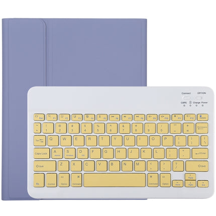 TG11B Detachable Bluetooth Yellow Keyboard + Microfiber Leather Tablet Case for iPad Pro 11 inch (2020), with Pen Slot & Holder, Yellow Keyboard