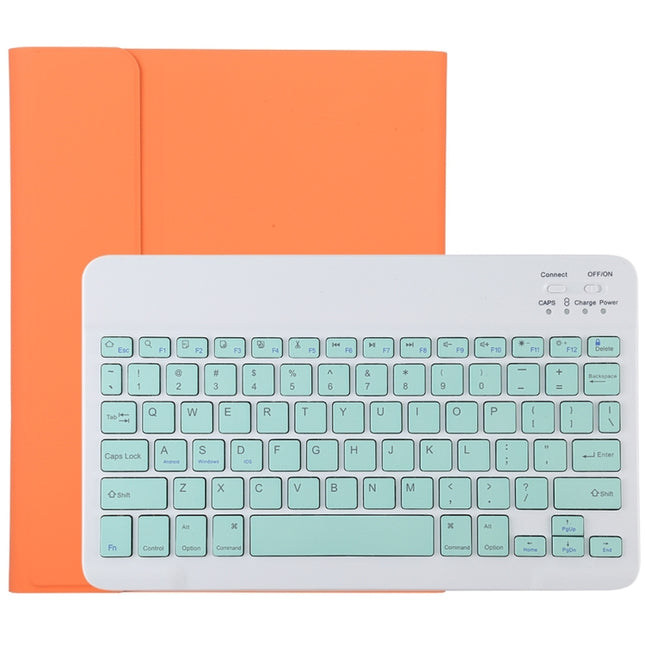 TG11B Detachable Bluetooth Green Keyboard + Microfiber Leather Tablet Case for iPad Pro 11 inch (2020), with Pen Slot & Holder, Green Keyboard