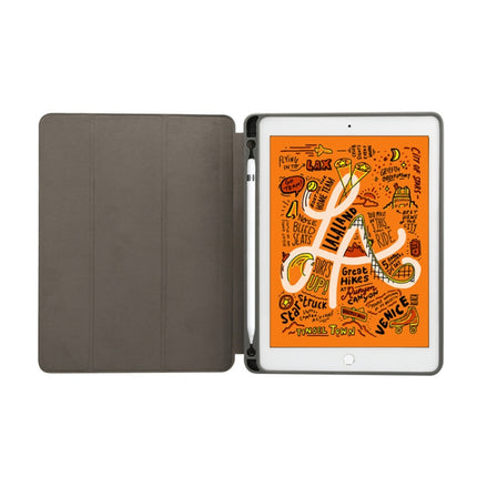 Funda de cuero con tapa horizontal con patrón de textura de mármol para iPad Air 2019 de 10,5 pulgadas, con soporte plegable en tres posiciones y ranura para lápiz y función de suspensión/activación, para iPad Air 2019 de 10,5 pulgadas