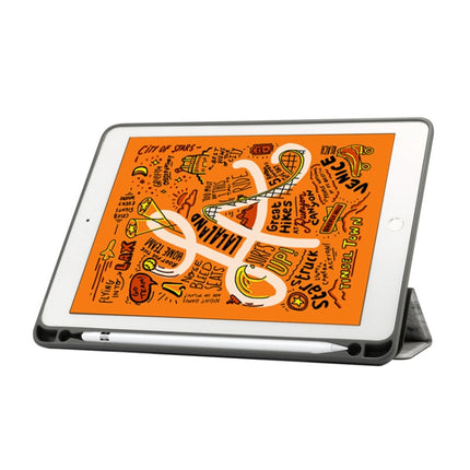 Funda de cuero con tapa horizontal con patrón de textura de mármol para iPad Air 2019 de 10,5 pulgadas, con soporte plegable en tres posiciones y ranura para lápiz y función de suspensión/activación, para iPad Air 2019 de 10,5 pulgadas