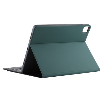 T129 Detachable Bluetooth Black Keyboard Microfiber Leather Tablet Case for iPad Pro 12.9 inch (2020), with Holder, Black Keyboard