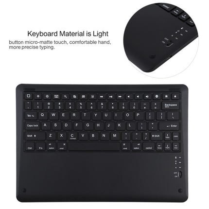 T129 Detachable Bluetooth Black Keyboard Microfiber Leather Tablet Case for iPad Pro 12.9 inch (2020), with Holder, Black Keyboard