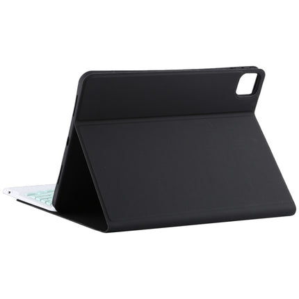 TG11BC Detachable Bluetooth Green Keyboard Microfiber Leather Tablet Case for iPad Pro 11 inch (2020), with Touchpad & Pen Slot & Holder, Green Keyboard