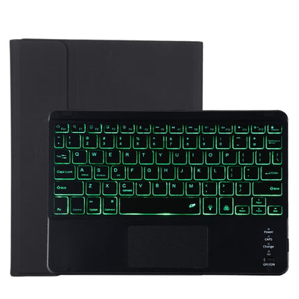 TG11BCS Detachable Bluetooth Black Keyboard Microfiber Leather Tablet Case for iPad Pro 11 inch (2020), with Backlight & Touchpad & Pen Slot & Holder, Black Keyboard
