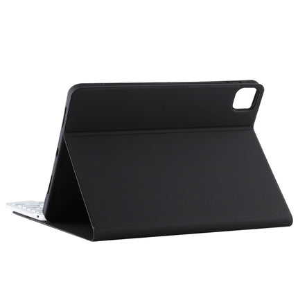 TG11BS Detachable Bluetooth White Keyboard Microfiber Leather Tablet Case for iPad Pro 11 inch (2020), with Backlight & Pen Slot & Holder, White Keyboard
