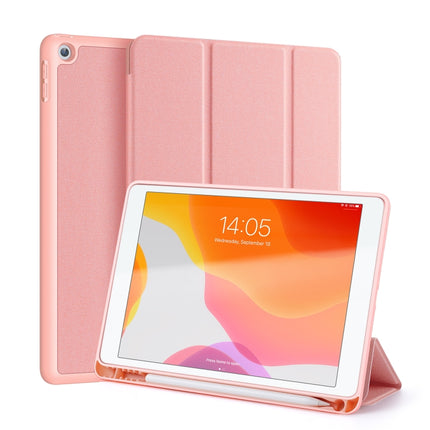 Für iPad 10.2 DUX DUCIS Domo Series Horizontal Flip Magnetische PU-Lederhülle mit dreifach klappbarem Halter &amp; Stiftschlitz &amp; Schlaf-/Weckfunktion, für iPad 10.2
