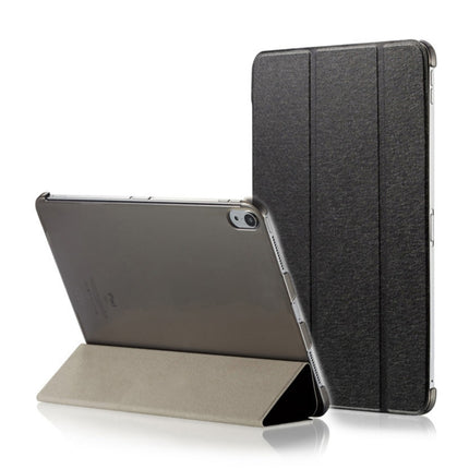 Horizontale Klapphülle aus ultradünnem PU-Leder mit Seidentextur und doppelseitigem Clip, magnetischer Schutzhülle für iPad Pro 11 Zoll (2018), mit dreifach klappbarer Halterung und Schlaf-/Weckfunktion, für iPad Pro 11 Zoll (2018)