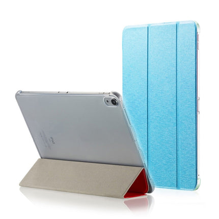 Horizontale Klapphülle aus ultradünnem PU-Leder mit Seidentextur und doppelseitigem Clip, magnetischer Schutzhülle für iPad Pro 11 Zoll (2018), mit dreifach klappbarer Halterung und Schlaf-/Weckfunktion, für iPad Pro 11 Zoll (2018)