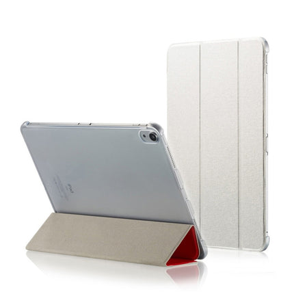 Horizontale Klapphülle aus ultradünnem PU-Leder mit Seidentextur und doppelseitigem Clip, magnetischer Schutzhülle für iPad Pro 11 Zoll (2018), mit dreifach klappbarer Halterung und Schlaf-/Weckfunktion, für iPad Pro 11 Zoll (2018)