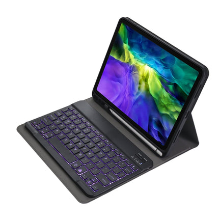 A11BS 2020 Funda para tableta con teclado Bluetooth desmontable ABS ultradelgada para iPad Pro de 11 pulgadas (2020), con retroiluminación, ranura y soporte para lápiz, para iPad Pro de 11 pulgadas (2020)