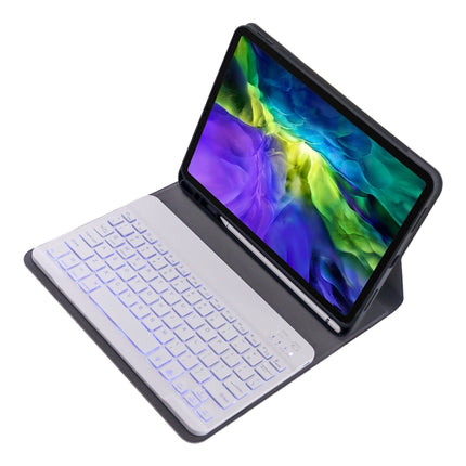 A11BS 2020 Funda para tableta con teclado Bluetooth desmontable ABS ultradelgada para iPad Pro de 11 pulgadas (2020), con retroiluminación, ranura y soporte para lápiz, para iPad Pro de 11 pulgadas (2020)