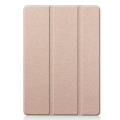 For iPad 10.2 Custer Texture Horizontal Flip Smart PU Leather Case with Sleep / Wake-up Function & Three-folding Holder, For iPad 10.2