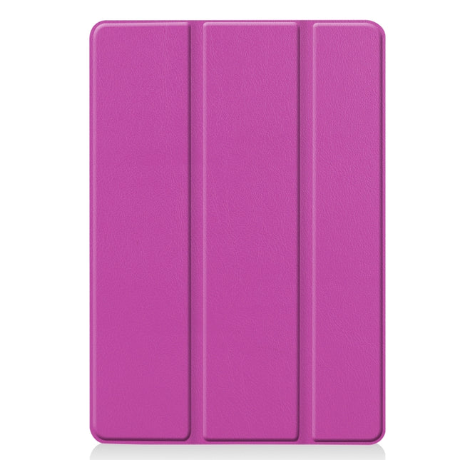 For iPad 10.2 Custer Texture Horizontal Flip Smart PU Leather Case with Sleep / Wake-up Function & Three-folding Holder, For iPad 10.2
