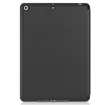 Für iPad 10.2 2021/2020/2019 Custer Texture Horizontal Flip Smart TPU Ledertasche mit Sleep/Wake-up-Funktion &amp; Dreifach klappbarer Halterung &amp; Stiftschlitz, für iPad 10.2