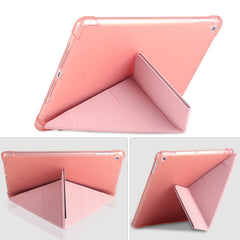 Mehrfach faltbare, stoßfeste TPU-Schutzhülle für iPad 9.7 (2018) / 9.7 (2017) / air / air2, mit Halterung und Stiftschlitz, iPad 9.7 (2018) / 9.7 (2017) / air / air2