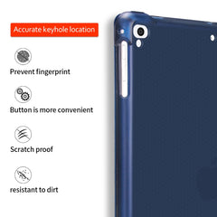 Mehrfach faltbare, stoßfeste TPU-Schutzhülle für iPad 9.7 (2018) / 9.7 (2017) / air / air2, mit Halterung und Stiftschlitz, iPad 9.7 (2018) / 9.7 (2017) / air / air2