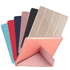 Mehrfach faltbare, stoßfeste TPU-Schutzhülle für iPad 9.7 (2018) / 9.7 (2017) / air / air2, mit Halterung und Stiftschlitz, iPad 9.7 (2018) / 9.7 (2017) / air / air2