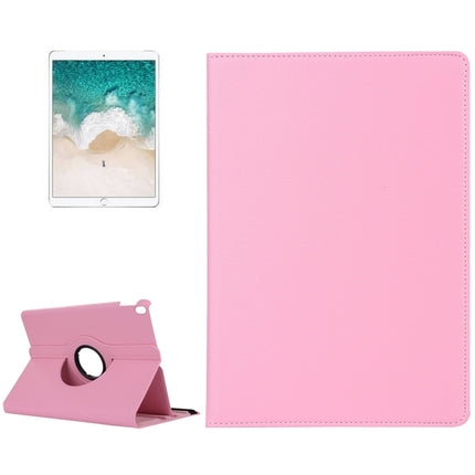 Funda protectora de cuero con tapa horizontal multifunción con giro de 360 ​​grados y textura de lichi con soporte para iPad Pro de 10,5 pulgadas/iPad Air (2019)