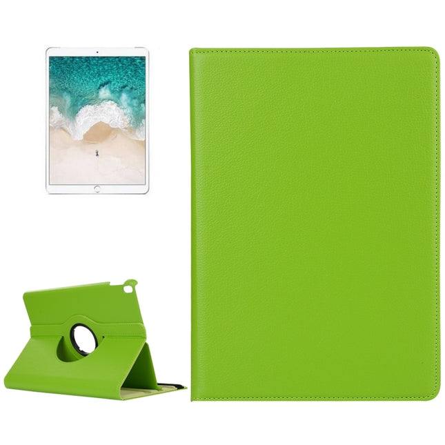 Funda protectora de cuero con tapa horizontal multifunción con giro de 360 ​​grados y textura de lichi con soporte para iPad Pro de 10,5 pulgadas/iPad Air (2019)