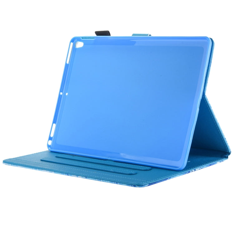 Für iPad Pro 10,5 Zoll, horizontale Klapphülle aus Leder mit 3 Zahnradhalter und Kartenfächern, für iPad Pro 10,5 Zoll