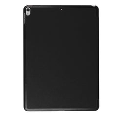 Funda inteligente con textura de PU Litchi de 3 pliegues para iPad Pro de 10,5 pulgadas, cubierta trasera transparente con soporte