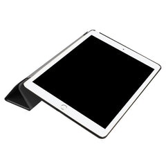 Funda inteligente con textura de PU Litchi de 3 pliegues para iPad Pro de 10,5 pulgadas, cubierta trasera transparente con soporte