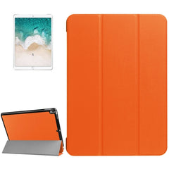 Funda inteligente con textura de PU Litchi de 3 pliegues para iPad Pro de 10,5 pulgadas, cubierta trasera transparente con soporte
