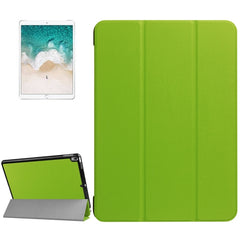 Funda inteligente con textura de PU Litchi de 3 pliegues para iPad Pro de 10,5 pulgadas, cubierta trasera transparente con soporte