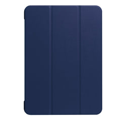 Für iPad Pro 10,5 Zoll PU Litchi Texture 3-fach faltbare Smart Case Klare Rückseite mit Halter