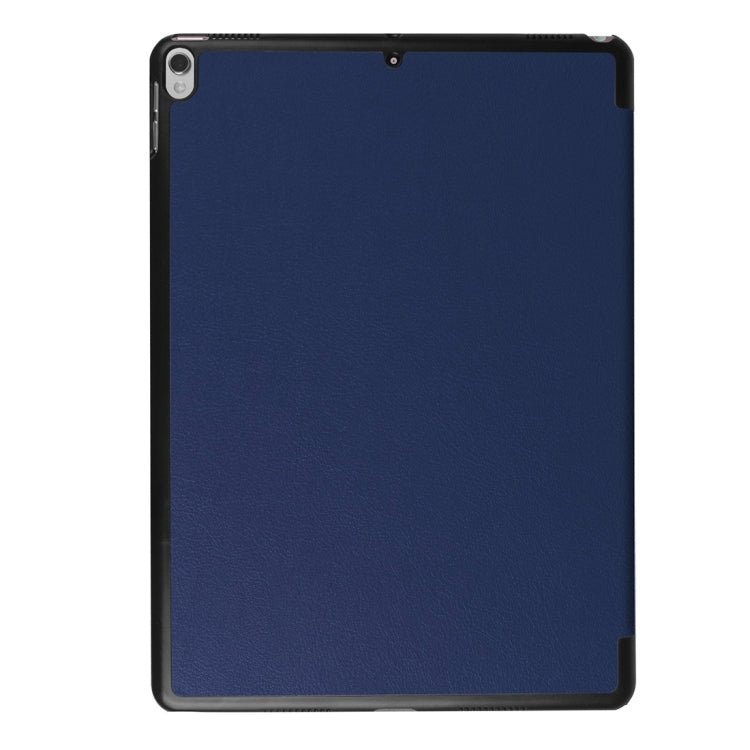Für iPad Pro 10,5 Zoll PU Litchi Texture 3-fach faltbare Smart Case Klare Rückseite mit Halter