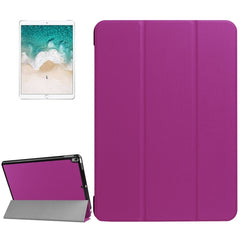 Funda inteligente con textura de PU Litchi de 3 pliegues para iPad Pro de 10,5 pulgadas, cubierta trasera transparente con soporte