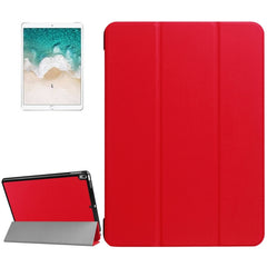 Funda inteligente con textura de PU Litchi de 3 pliegues para iPad Pro de 10,5 pulgadas, cubierta trasera transparente con soporte