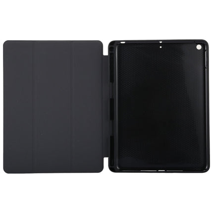 Funda de cuero con tapa horizontal con patrón de textura de tela para iPad Pro de 10,5 pulgadas, con soporte plegable en tres posiciones y ranuras para bolígrafos, para iPad Pro de 10,5 pulgadas, para iPad Pro de 10,5 pulgadas