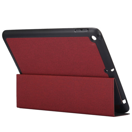 Funda de cuero con tapa horizontal con patrón de textura de tela para iPad Pro de 10,5 pulgadas, con soporte plegable en tres posiciones y ranuras para bolígrafos, para iPad Pro de 10,5 pulgadas, para iPad Pro de 10,5 pulgadas