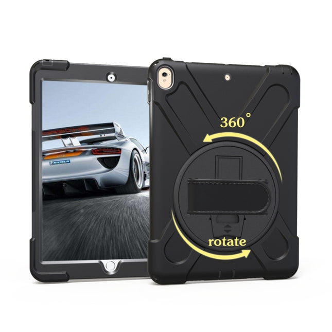 For iPad Pro 10.5 inch 360 Degree Rotation PC + Silicone Protective Case with Holder & Hand-strap, For iPad Pro 10.5 inch